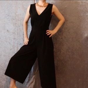 Uniqlo black Jumpsuit- xs wide legs